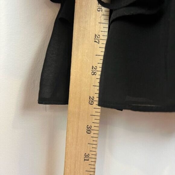 Snidel Women’s Size XSl Black Sleeveless Baby Doll Mini Ruffled Hem Romper Dress - Picture 9 of 13